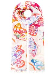 Zwillingsherz Szal w kolorze fioletowo-różowym - 180 x 88 cm rozmiar: onesize. Różowe szaliki Zwillingsherz, bez wzorów, z materiału. Za 60.95 zł.