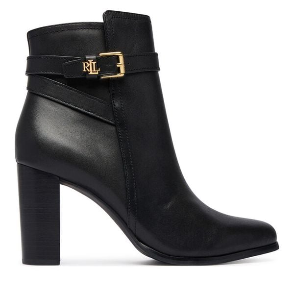 Botki LAUREN RALPH LAUREN. Czarne botki Lauren Ralph Lauren, bez wzorów, bez obcasa, na słupku, bez zapięcia. Za 1,199.00 zł.