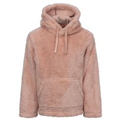 Trespass Temoni — polarowa bluza z kapturem unisex Mid Rose. Czerwone bluzy Trespass, bez wzorów, z polaru, z kapturem. Za 261.99 zł.
