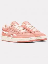 Reebok Skórzane sneakersy "Club C Revenge" w kolorze jasnoróżowym rozmiar: 38. Różowe trampki Reebok, bez wzorów, bez zapięcia. Za 272.95 zł.