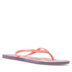 Japonki Havaianas. Fioletowe klapki Havaianas, bez wzorów, bez obcasa. Za 59.99 zł.