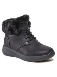Clara Barson Botki WS6010-02 Czarny. Czarne botki Clara Barson, bez wzorów, ze skóry, bez obcasa, na płaskiej podeszwie, bez zapięcia. Za 169.99 zł.