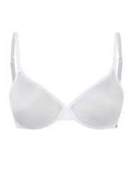 Gossard Biustonosz z fiszbiną Glossies Sheer Moulded 6271 Biały. Białe biustonosze Gossard, bez wzorów, z syntetyku. Za 119.99 zł.