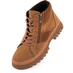 Eleganckie Zimowe Buty dla Kobiet Nell 207 Coconut - Rozmiar 37. Brązowe trekkingi ENELL, z futra, trekkingowe. Za 421.99 zł.