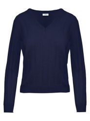 Malo Optimum Sweter w kolorze granatowym rozmiar: XS. Niebieskie swetry Malo Optimum, xs, bez wzorów, z kaszmiru, bez ramiączek. Za 274.10 zł.