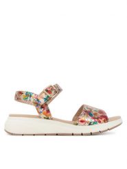 Caprice Sandały 9-28708-46 Kolorowy. Sandały Caprice, bez wzorów, ze skóry, bez obcasa, na płaskiej podeszwie, bez zapięcia. Za 246.99 zł.