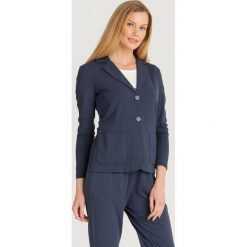 ŻAKIET MANETTA. Niebieskie marynarki i żakiety Weekend Max Mara, l, bez wzorów, z tkaniny. Za 377.40 zł.