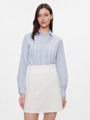 Weekend Max Mara Koszula Bahamas 2415111121 Błękitny Regular Fit. Niebieskie koszule Weekend Max Mara, bez wzorów, z bawełny, bez kołnierzyka, bez ramiączek. Za 399.99 zł.