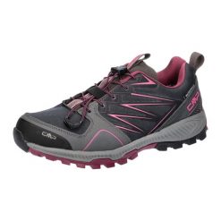 Buty trailowe damskie CMP ATIK WP przewiewne wodoodporne podeszwa Full On Grip. Czerwone trekkingi CMP, trekkingowe. Za 449.99 zł.