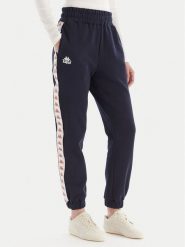 Kappa Spodnie dresowe 311M8HW R10 Granatowy Regular Fit. Niebieskie spodnie dresowe Kappa, l, bez wzorów, z bawełny. Za 199.99 zł.