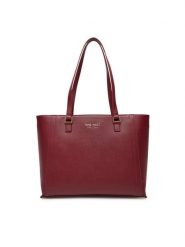 Nine West Torebka CEO-Midtown Maven-LX9844 Bordowy. Czerwone torebki klasyczne Nine West, bez wzorów, z materiału, bez dodatków. Za 299.99 zł.