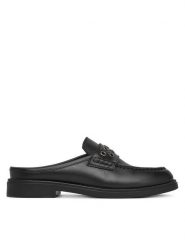Sergio Bardi Klapki WI16-F1100-01SB Czarny. Czarne klapki Sergio Bardi, bez wzorów, ze skóry, bez obcasa. Za 129.99 zł.