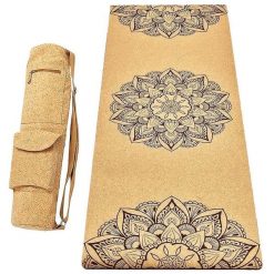 Mata do jogi korka Hi-tech 6mm +Torba z korka, 3 materiały dla większej wygody1. Brązowe torby na ramię ACHAMANA, bez wzorów, z bawełny, sportowe, na ramię, duże, bez dodatków. Za 529.00 zł.
