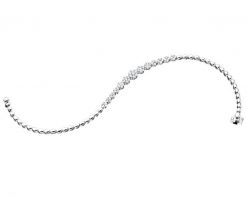 Bransoletka z białego złota z brylantami - 18 cm - 0,85 ct - próba 585. Białe bransoletki Apart, z brylantem, złote. Za 16,590.00 zł.