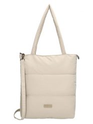 Beagles Torebka w kolorze kremowym - 33 x 34 x 9 cm rozmiar: onesize. Brązowe torby na ramię Beagles, bez wzorów, z materiału, na ramię, pikowane, bez dodatków. Za 65.99 zł.