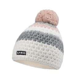 Czapka damska Alpinus Luosto. Białe czapki Alpinus, bez wzorów. Za 109.00 zł.