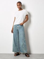 Apricot Koszulka w kolorze białym rozmiar: XL. Białe bluzki Apricot, xl, z aplikacjami, bez kołnierzyka, bez ramiączek. Za 56.99 zł.