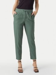 Vero Moda Spodnie materiałowe Jesmilo 10279691 Zielony Regular Fit. Zielone spodnie materiałowe Vero Moda, l, bez wzorów, ze lnu. Za 79.99 zł.