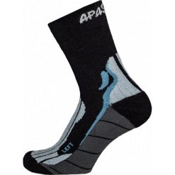 Skarpety do sportów outdoorowych - Kibo - Skarpety turystyczne. Czarne skarpety APASOX, bez wzorów. Za 95.95 zł.