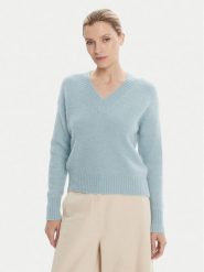 Weekend Max Mara Sweter Visista 2525366122 Błękitny Regular Fit. Niebieskie swetry Weekend Max Mara, xxl, bez wzorów, z wełny, bez ramiączek. Za 1,089.00 zł.