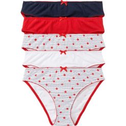 Figi (5 par) bonprix ciemnoniebiesko-czerwony z nadrukiem. Figi bonprix. Za 37.45 zł.