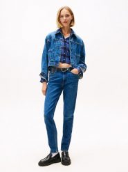 TOMMY JEANS Dżinsy "Lucy" - Slim fit - w kolorze niebieskim rozmiar: W28/L30. Niebieskie jeansy Tommy Jeans, l, z aplikacjami. Za 271.67 zł.