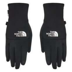 Rękawiczki The North Face. Czarne rękawiczki The North Face, bez wzorów, sportowe. Za 179.99 zł.