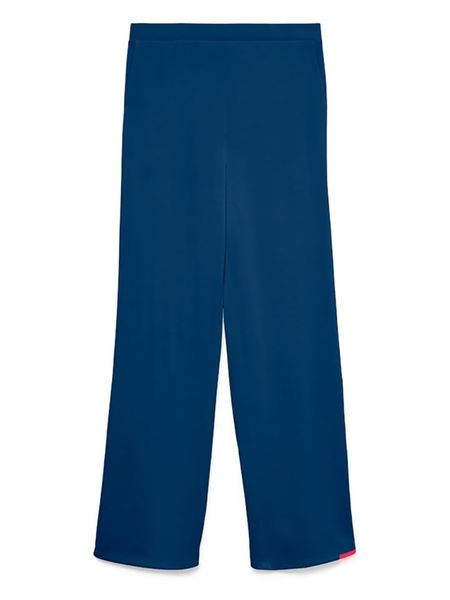 Vero Moda Spodnie w kolorze granatowym rozmiar: S. Niebieskie spodnie materiałowe Vero Moda, s, bez wzorów, z materiału. Za 124.95 zł.