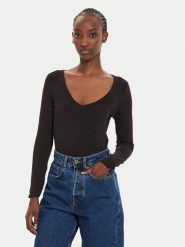Brave Soul Body LBS-149JILLBLACK Czarny Regular Fit. Czarne body Brave Soul, xs, bez wzorów, z wiskozy. Za 89.99 zł.