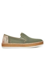 Rieker Espadryle CEO-L7873-52 Zielony. Zielone espadryle Rieker, bez wzorów, z materiału, bez obcasa, na płaskiej podeszwie, bez zapięcia. Za 319.99 zł.