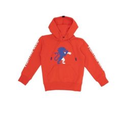 Bluza z bawełna z kaptur na czas wolny na co dzień. Czerwone bluzy LEONE 1947 APPAREL, bez wzorów, z bawełny, bez kaptura. W wyprzedaży za 100.07 zł.