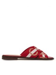 Coccinelle Klapki E4 S07 17 01 01 Czerwony. Czerwone klapki Coccinelle, bez wzorów, z materiału, bez obcasa. Za 559.99 zł.