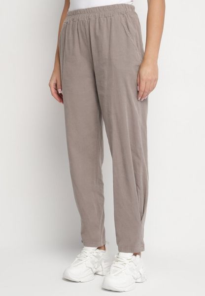 Szare Bawełniane Spodnie z Wysokim Stanem Melili. Szare spodnie materiałowe Born2be, na co dzień, bez wzorów, z bawełny, z podwyższonym stanem. Za 119.99 zł.