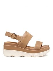 Geox Sandały D Gardenia D65HBA 021BC C5000 Beżowy. Brązowe sandały Geox, bez wzorów, ze skóry, bez obcasa, na płaskiej podeszwie, bez zapięcia. Za 459.99 zł.