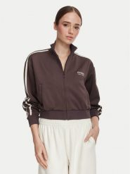 Guess Bluza V6YQ07 K4287 Brązowy Regular Fit. Brązowe bluzy Guess, xs, z aplikacjami, z syntetyku, bez kaptura. Za 434.99 zł.