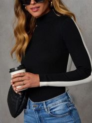 LA Angels Bluzka w kolorze czarno-białym rozmiar: XL. Białe bluzki LA Angels, xl, bez wzorów, bez kołnierzyka, bez ramiączek. Za 104.89 zł.