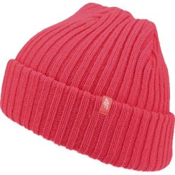 Czapka damska CAD250 - łososiowy. Czerwone czapki 4f, bez wzorów. W wyprzedaży za 14.99 zł.