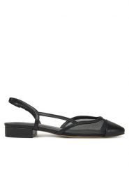 Aldo Sandały Clementinne 13835041 Czarny. Czarne sandały Aldo, bez wzorów, ze skóry, bez obcasa, na płaskiej podeszwie, bez zapięcia. Za 279.99 zł.