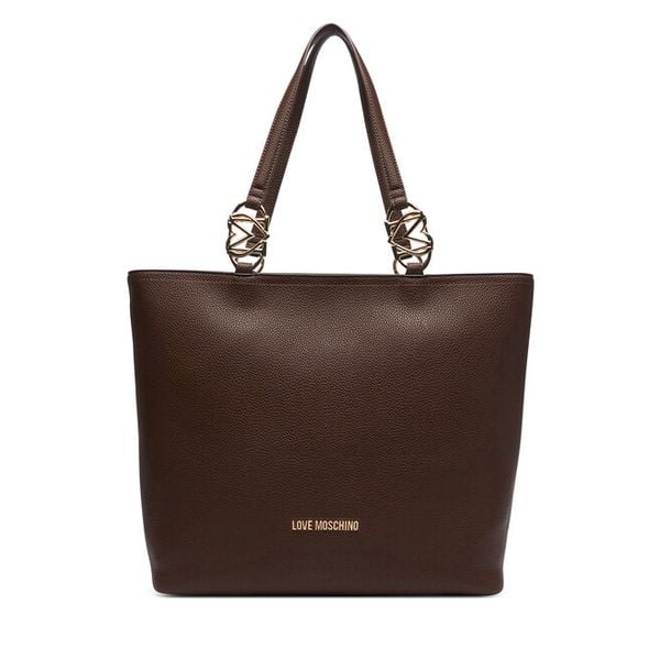 Torebka LOVE MOSCHINO. Brązowe shopper Love Moschino, bez wzorów, bez dodatków. Za 1,009.00 zł.