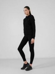 4F Legginsy dzianinowe damskie - czarne XS. Czarne legginsy 4f, s, bez wzorów, z dzianiny. W wyprzedaży za 59.99 zł.