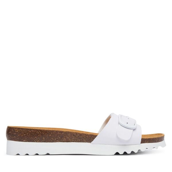 Klapki Scholl. Białe klapki Scholl, bez wzorów, bez obcasa. Za 269.99 zł.