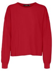 Vero Moda Sweter w kolorze czerwonym rozmiar: S. Czerwone swetry Vero Moda, s, bez wzorów, ze splotem, bez ramiączek. Za 57.20 zł.