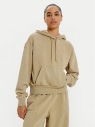 Lacoste Bluza SF2673 Beżowy Oversize. Brązowe bluzy Lacoste, bez wzorów, z bawełny, bez kaptura. Za 379.99 zł.