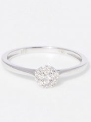 DIAMOND & CO Złoty pierścionek "Mon Unique" z diamentami rozmiar: 54. Szare pierścionki Diamond & Co, z diamentem, złote. Za 1,043.99 zł.