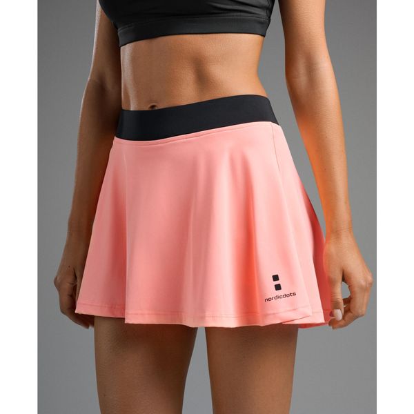 Spódnico-szorty Damskie do Tenisa/Padla Elegance. Brązowe spódnice NORDICDOTS, bez wzorów, sportowe, bez kołnierzyka, bez ramiączek, sportowe. W wyprzedaży za 161.00 zł.