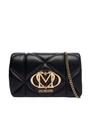 LOVE MOSCHINO Torebka JC4043PP1OLC0000 Czarny. Czarne torebki klasyczne Love Moschino, bez wzorów, ze skóry, bez dodatków. Za 789.99 zł.