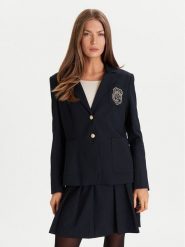 Morgan Marynarka 252-VLOUI.F Granatowy Regular Fit. Niebieskie marynarki i żakiety Morgan, bez wzorów, z syntetyku. Za 519.99 zł.