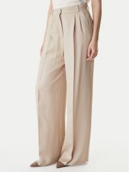 Marella Spodnie materiałowe Adito 2615131221 Beżowy Straight Fit. Brązowe spodnie materiałowe Marella, bez wzorów, z materiału. Za 639.99 zł.