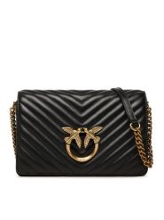 Pinko Torebka Love Click Classic PE 23 PLTT 100063 A0GK Czarny. Czarne listonoszki Pinko, bez wzorów, ze skóry, bez dodatków. Za 1,219.00 zł.