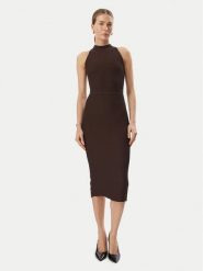 Guess Sukienka codzienna W6BK88 Z1920 Brązowy Slim Fit. Brązowe sukienki Guess, na co dzień, l, z aplikacjami, z syntetyku, bez kołnierzyka, bez ramiączek, proste. Za 614.99 zł.